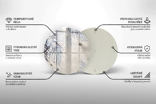 Cutting board Subtle leaves