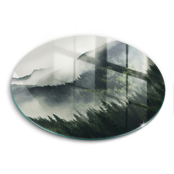 Cutting board Land and fog landscape