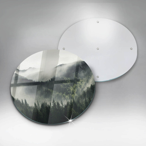 Cutting board Land and fog landscape