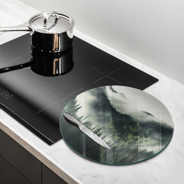 Cutting board Land and fog landscape