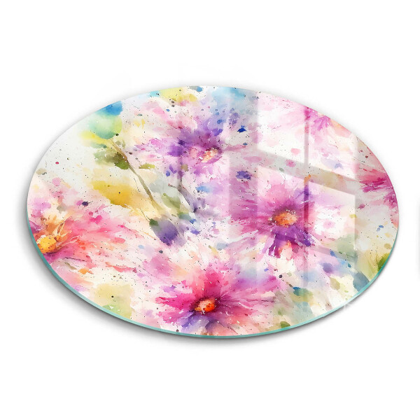 Cutting board Painted flowers