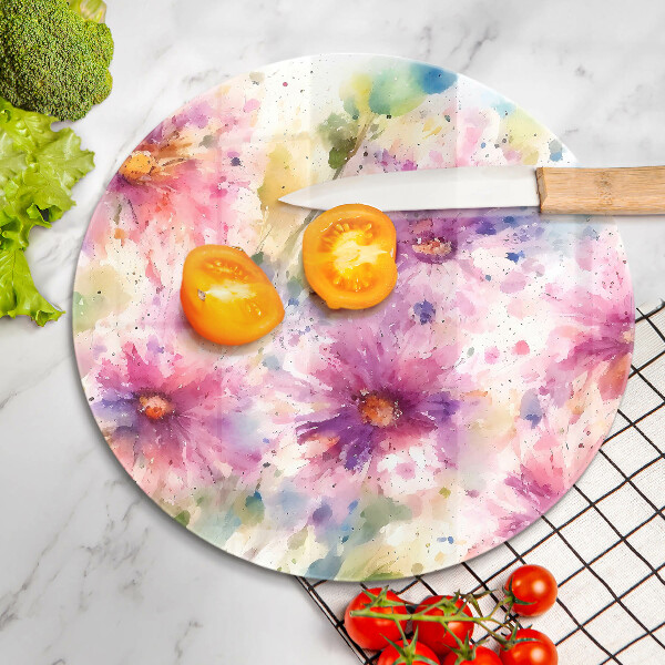 Cutting board Painted flowers
