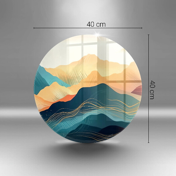 Cutting board Abstract mountain landscape
