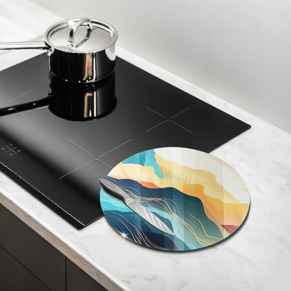 Cutting board Abstract mountain landscape