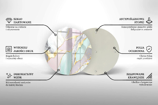 Cutting board Pastel marble