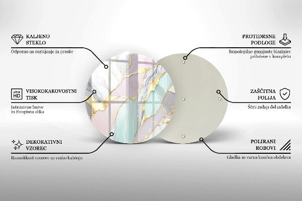 Cutting board Pastel marble