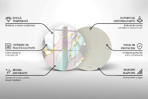 Cutting board Pastel marble