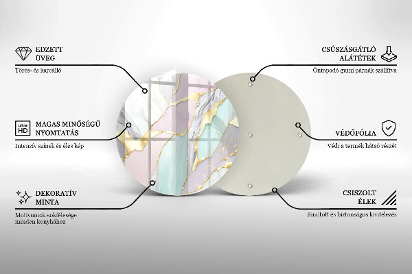 Cutting board Pastel marble