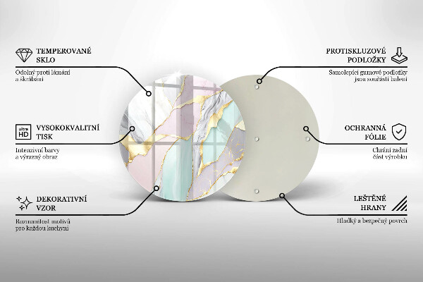 Cutting board Pastel marble