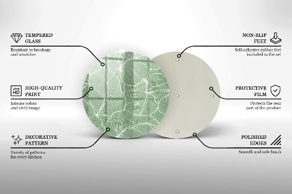 Cutting board Linear leaves
