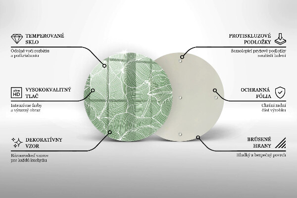 Cutting board Linear leaves