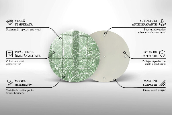 Cutting board Linear leaves