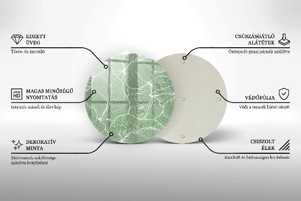 Cutting board Linear leaves