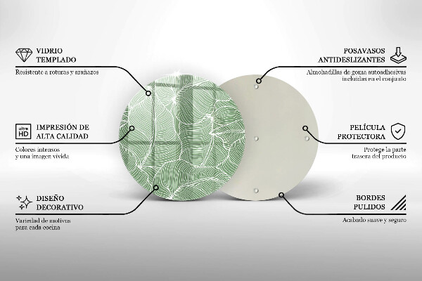 Cutting board Linear leaves