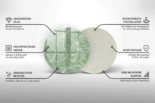 Cutting board Linear leaves