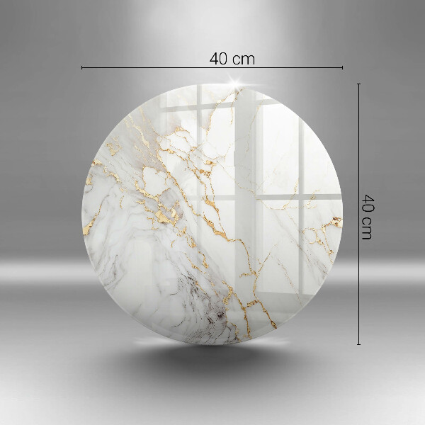 Cutting board Light marble with gold