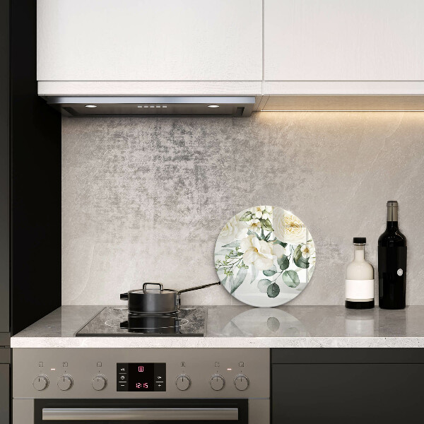 Chopping board Watercolor flowers