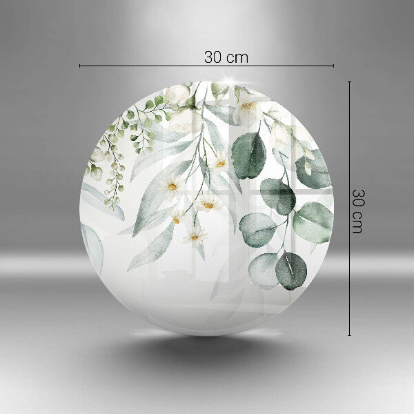 Chopping board Watercolor plants