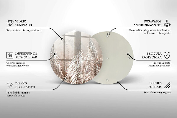 Chopping board Boho leaf vegetation