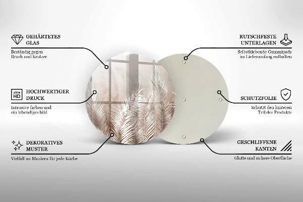 Chopping board Boho leaf vegetation