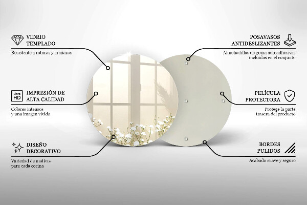 Chopping board Boho flowers