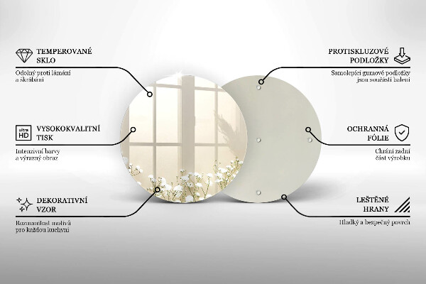 Chopping board Boho flowers