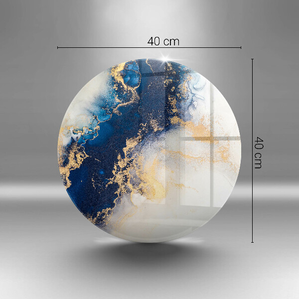 Chopping board Abstraction with blue