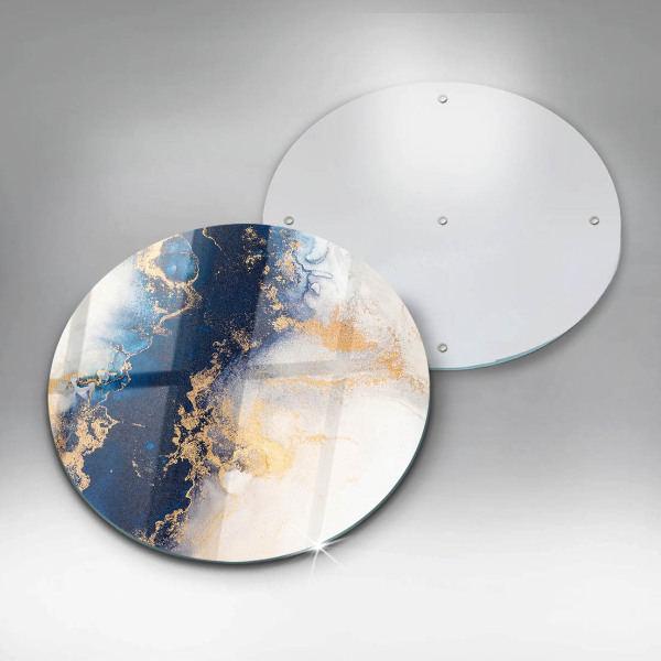 Chopping board Abstraction with blue