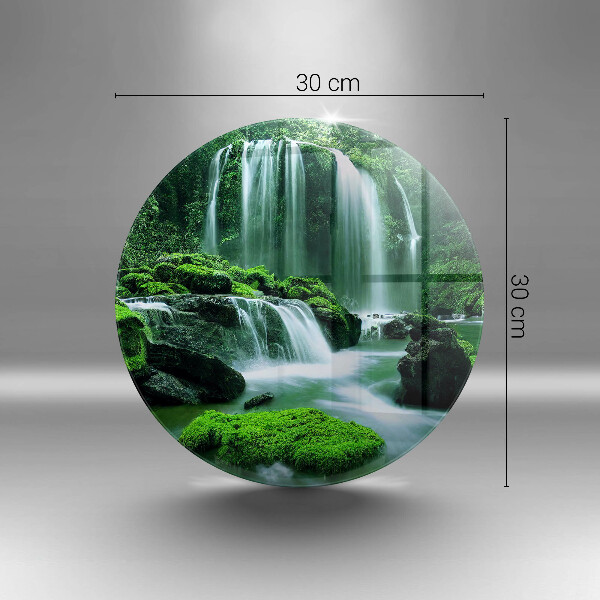 Chopping board Wild waterfall in the jungle