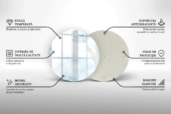 Kitchen worktop protector Delicate background