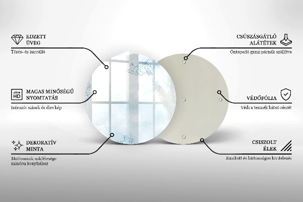 Kitchen worktop protector Delicate background