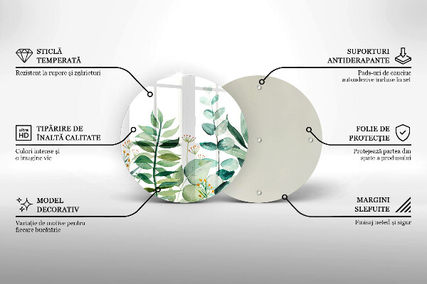 Kitchen worktop protector Plant leaves illustration