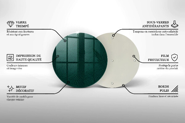 Kitchen worktop protector Minimalist leaves