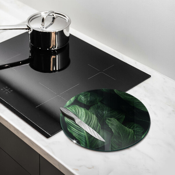Kitchen worktop protector Dark leaves