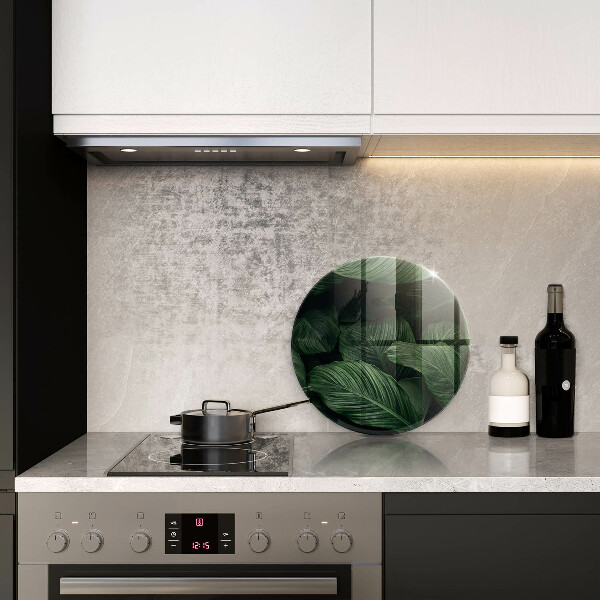 Kitchen worktop protector Dark leaves