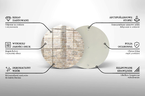 Kitchen worktop protector Wall bright bricks