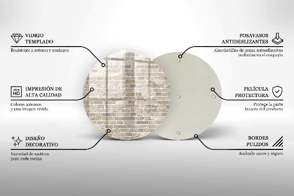 Kitchen worktop protector Wall bright bricks