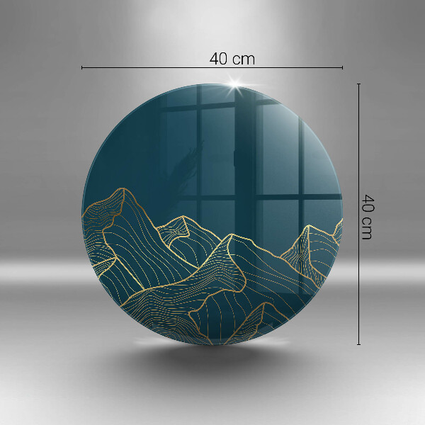 Kitchen worktop protector Abstract mountains