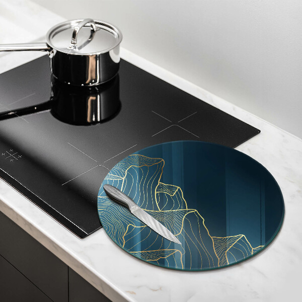 Kitchen worktop protector Abstract mountains