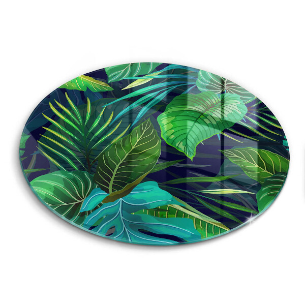 Kitchen worktop protector Illustration of the jungle leaves