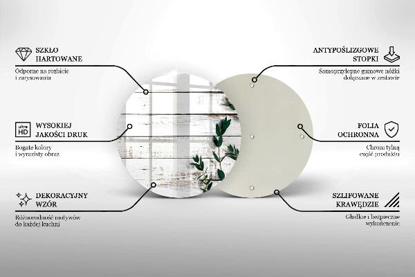 Kitchen worktop protector Old boards and leaves