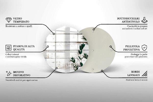 Kitchen worktop protector Old boards and leaves