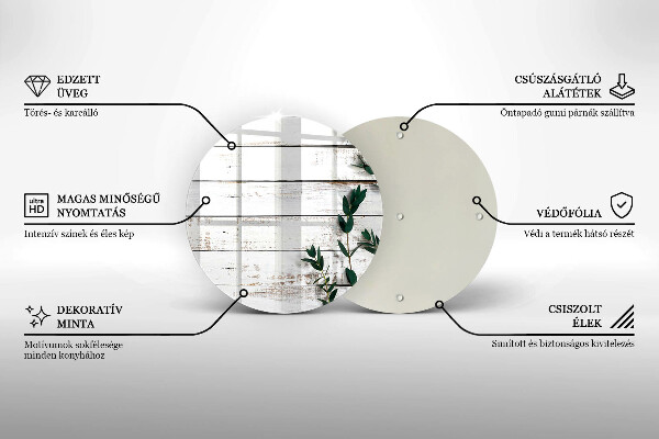 Kitchen worktop protector Old boards and leaves