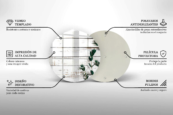 Kitchen worktop protector Old boards and leaves