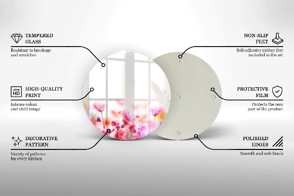 Kitchen worktop protector Flower meadow