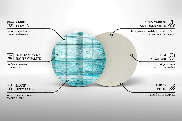 Kitchen worktop protector Vintage wooden boards