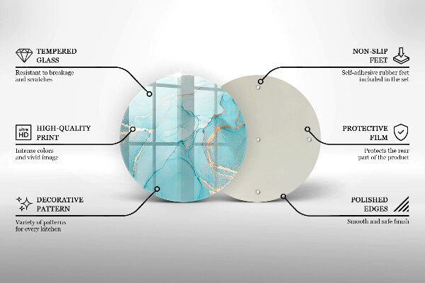 Kitchen worktop protector Abstraction stone