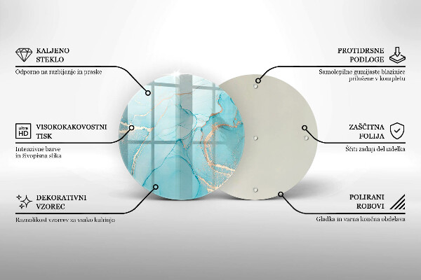 Kitchen worktop protector Abstraction stone