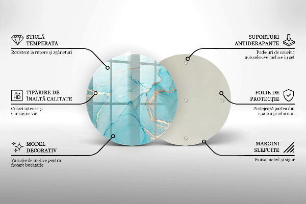 Kitchen worktop protector Abstraction stone