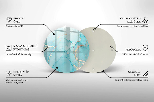 Kitchen worktop protector Abstraction stone